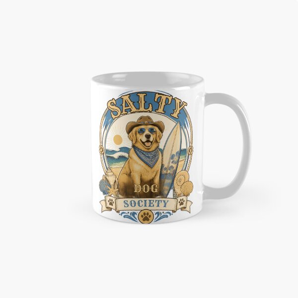 Item preview, Salty Dog Society Surf Hund designed and sold by Paw-and-Purr.