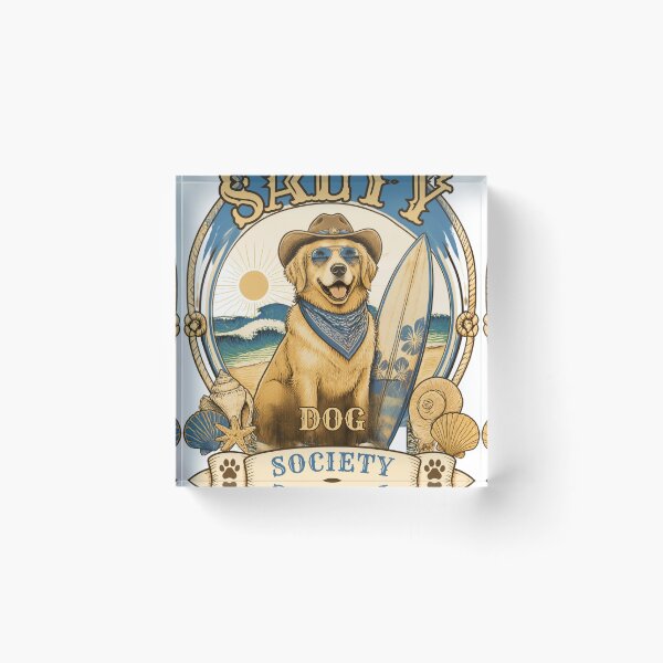 Item preview, Salty Dog Society Surf Hund designed and sold by Paw-and-Purr.