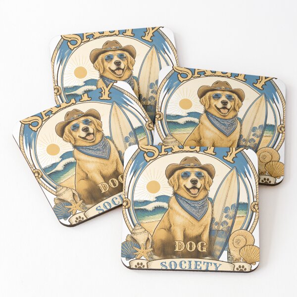 Item preview, Salty Dog Society Surf Hund designed and sold by Paw-and-Purr.