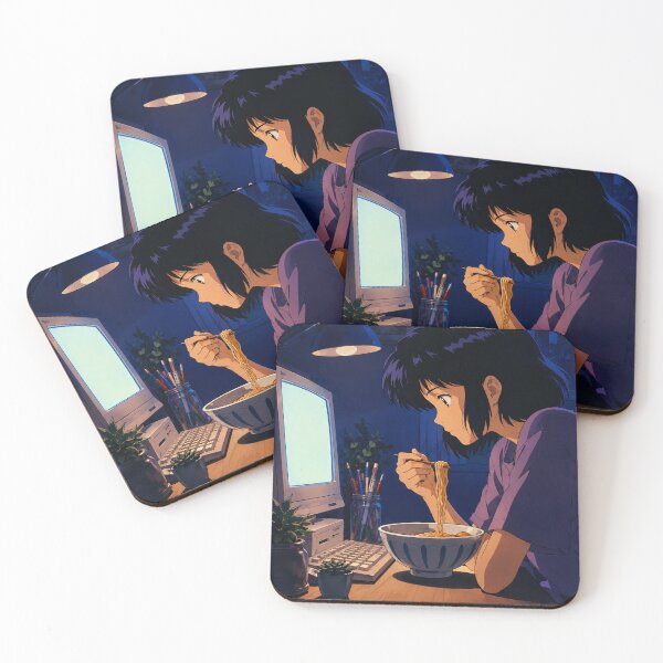 Item preview, Midnight Lofi: Blue Hour Desk designed and sold by bapupa.