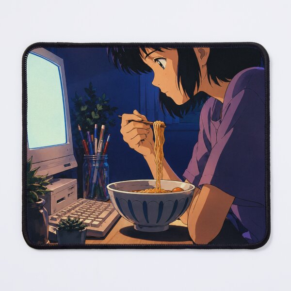 Item preview, Midnight Lofi: Blue Hour Desk designed and sold by bapupa.