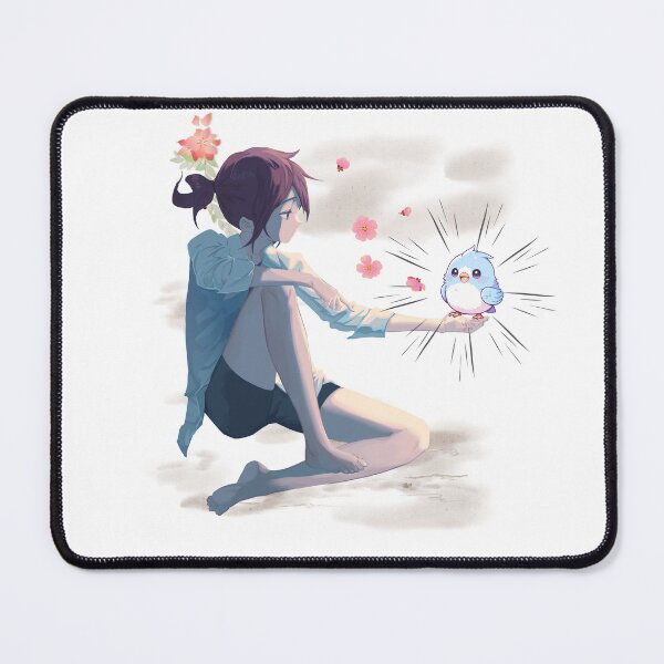 Item preview, anime girl with bird designed and sold by ErbilK.