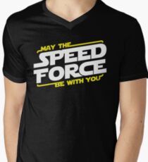 May The Speed Force Be With You Men's V-Neck T-Shirt