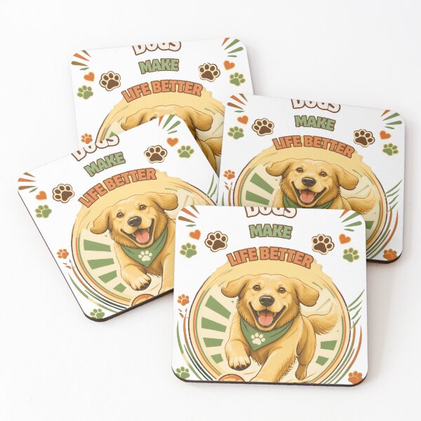 Item preview, Dogs Make Life Better Hundemotiv designed and sold by Paw-and-Purr.