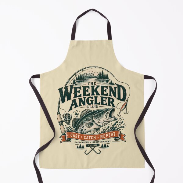 Item preview, Weekend Angler Fishing Club Vintage Bass Fishing Emblem designed and sold by KakangMudi.