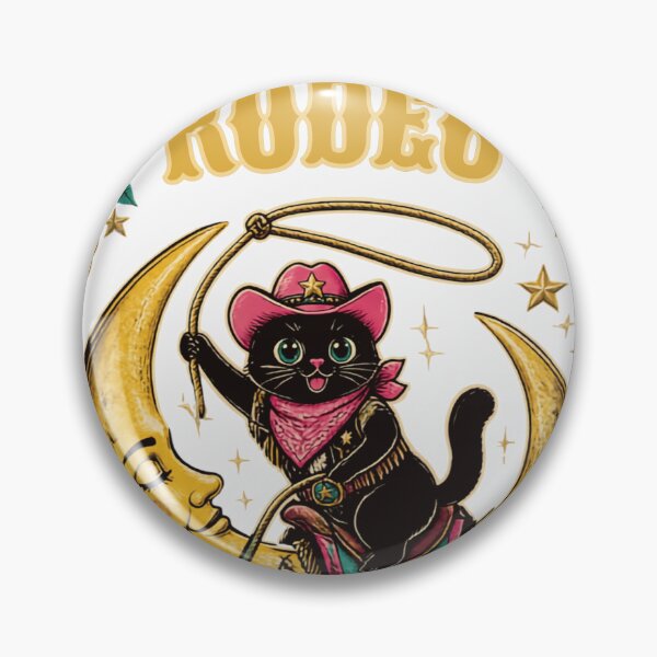 Artikelvorschau, Glückskatze Rodeo Mond entworfen und verkauft von Paw-and-Purr.