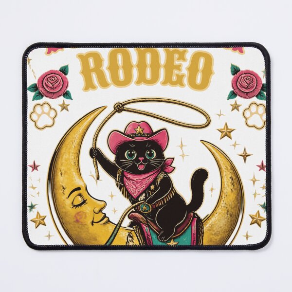 Artikelvorschau, Glückskatze Rodeo Mond entworfen und verkauft von Paw-and-Purr.