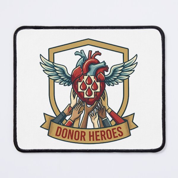 Item preview, Donor Heroes Vintage Blood Donation Crest designed and sold by ookiArt.