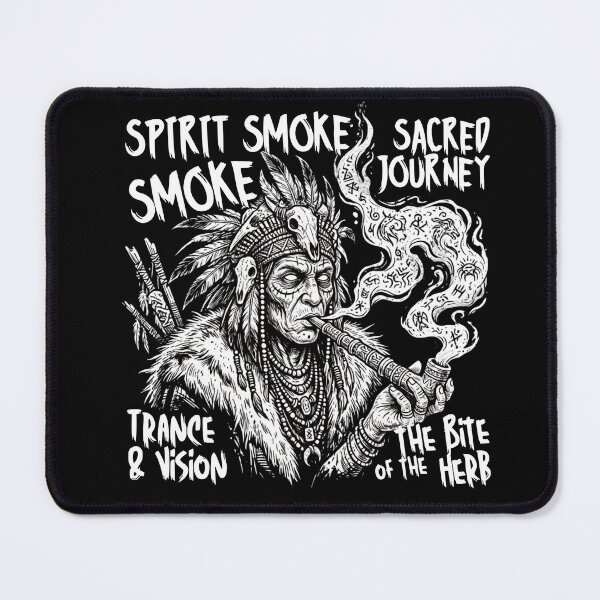 Item preview, Tribal Shaman Smoking Pipe Graphic designed and sold by Ekstrashop.