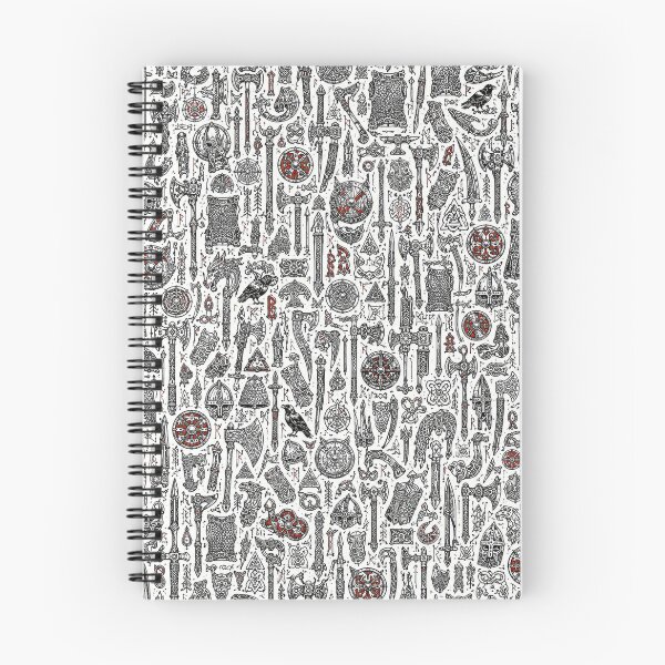Item preview, Viking Battle Gear Doodle Pattern designed and sold by i-corp.