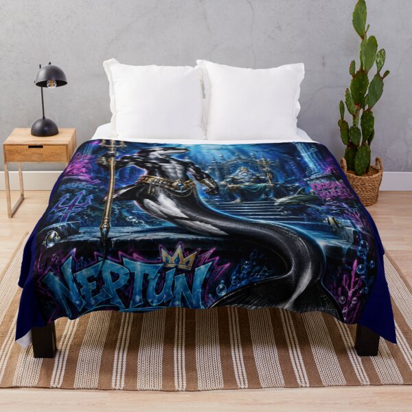 Item preview, Orca Merman – Neptune’s Ocean Guardian | 90s Airbrush Fantasy designed and sold by Kilian Luc.