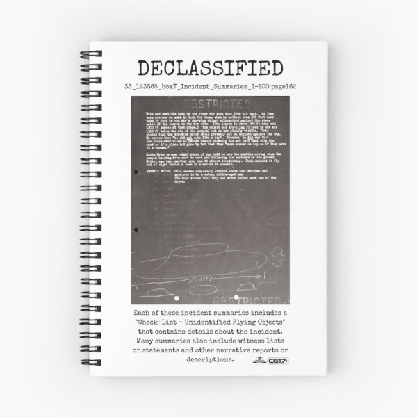 Item preview, UFO DECLASSIFIED 38_143685_box7_Incident_Summaries_1-100 page162 designed and sold by CG17s.