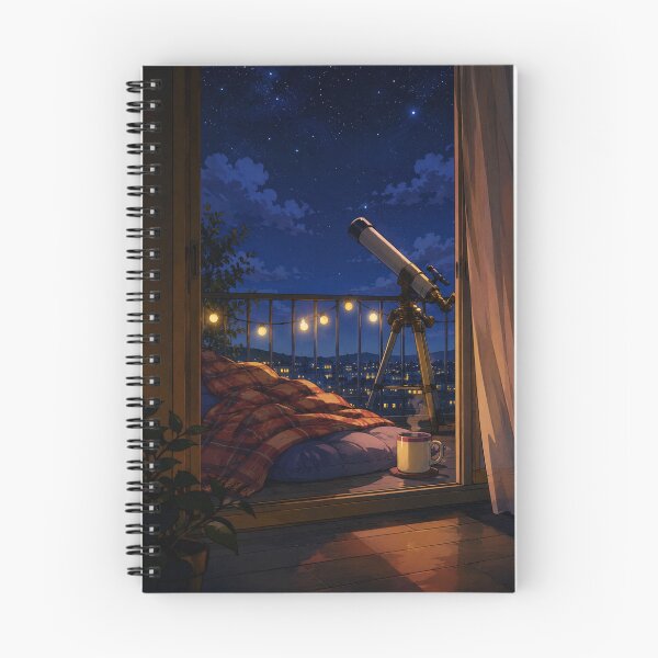 Item preview, Midnight Lofi: Stellar Balcony designed and sold by bapupa.