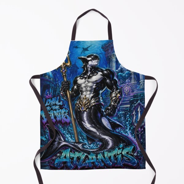 Item preview, Orca Merman – Neptune’s Ocean Guardian | 90s Airbrush Fantasy designed and sold by Kilian Luc.