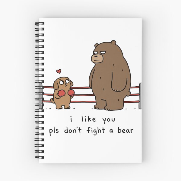 Item preview, I Like You Funny Bear Fight Meme designed and sold by MonkiFlipp.