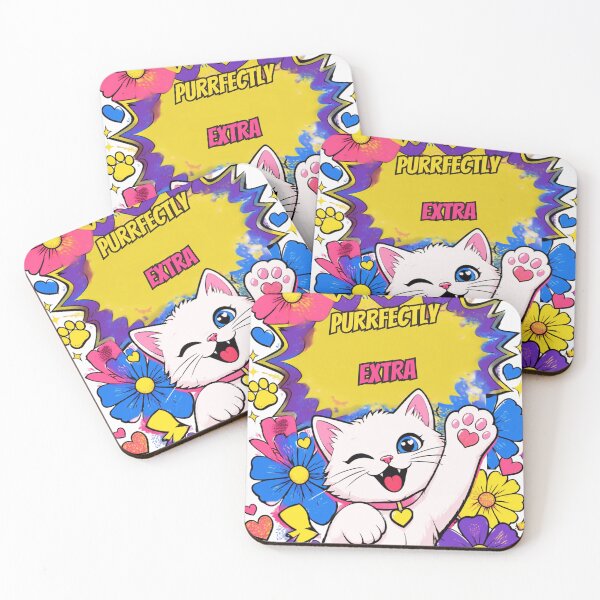 Item preview, Purrrfekt Extra Katze Popart designed and sold by Paw-and-Purr.