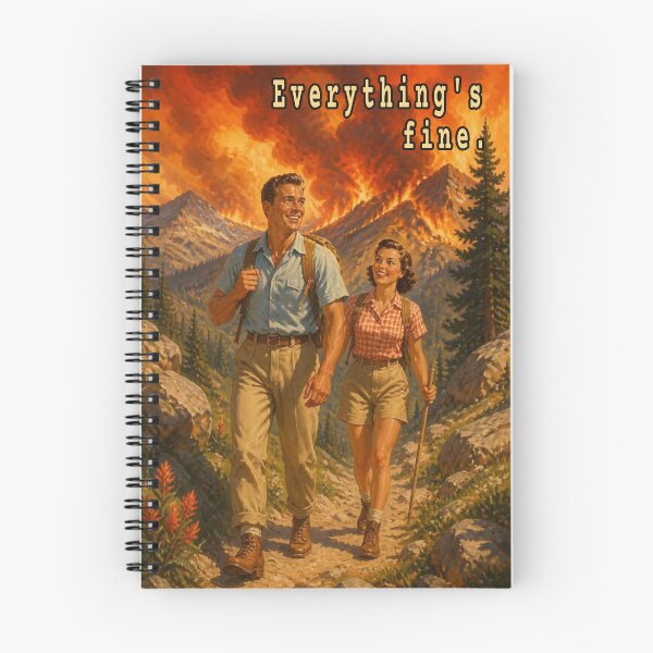 Item preview, Just keep hiking, everything's fine. designed and sold by Jason A. Clark.