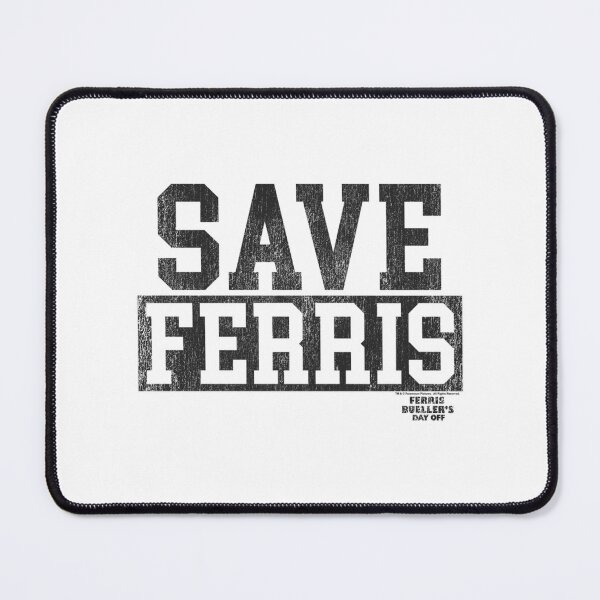 Item preview, Ferris Bueller'S Day Off Save Ferris Gray Collegiate designed and sold by Alacenakarts.