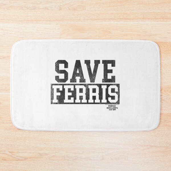 Item preview, Ferris Bueller'S Day Off Save Ferris Gray Collegiate designed and sold by Alacenakarts.