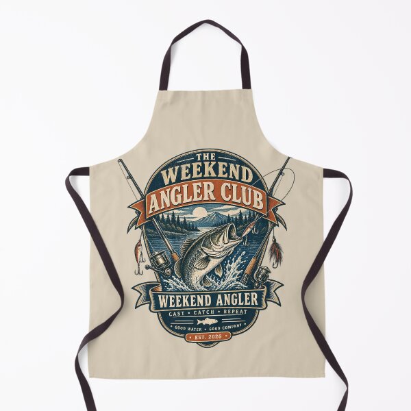 Item preview, Vintage Weekend Angler Fishing Club Crest designed and sold by KakangMudi.