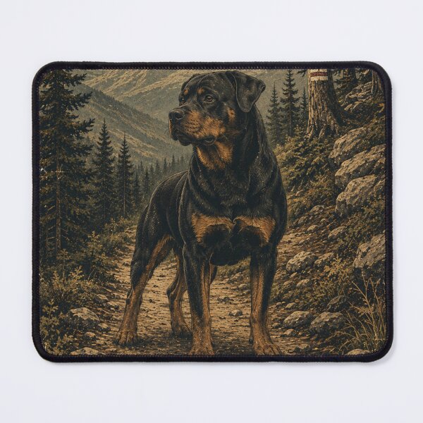 Item preview, Vintage Rottweiler on the Wild Trail designed and sold by Bartas2026.