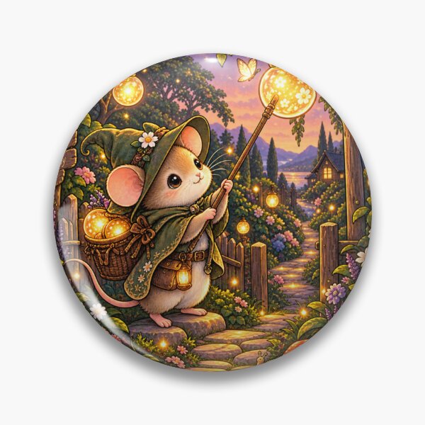 Item preview, Enchanted Mouse Cottage Forest Fantasy Sticker designed and sold by InkPixell.