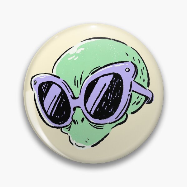 Artikelvorschau, Cooler grüner Alien mit Sonnenbrille entworfen und verkauft von jianina-alondra.