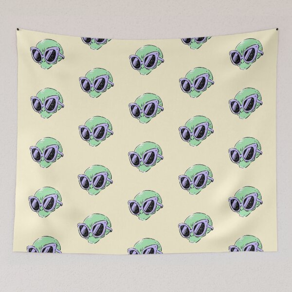 Item preview, Cool Green Alien With Sunglasses designed and sold by jianina-alondra.