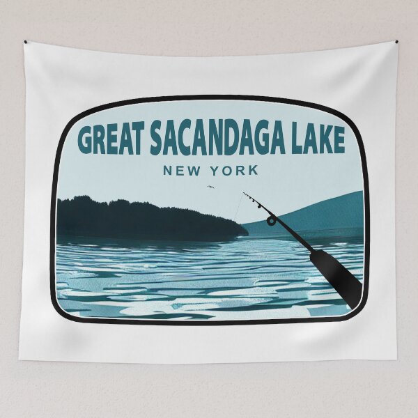 Item preview, Great Sacandaga Lake New York Fishing Rod designed and sold by Esskay Designs.
