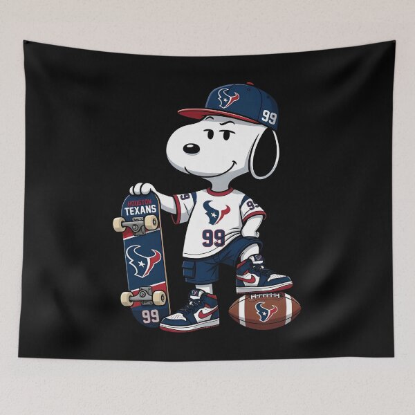 Item preview, Snoopy Houston Texans Football designed and sold by Nahkolahmom.