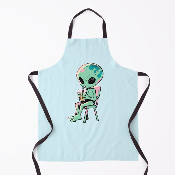 Item preview, Cute Alien Drinking Juice designed and sold by jianina-alondra.