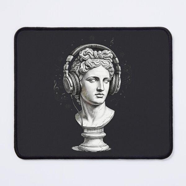 Item preview, Classical Greek Bust Studio Headphones Dark Academia LoFi designed and sold by DripCultureLab.