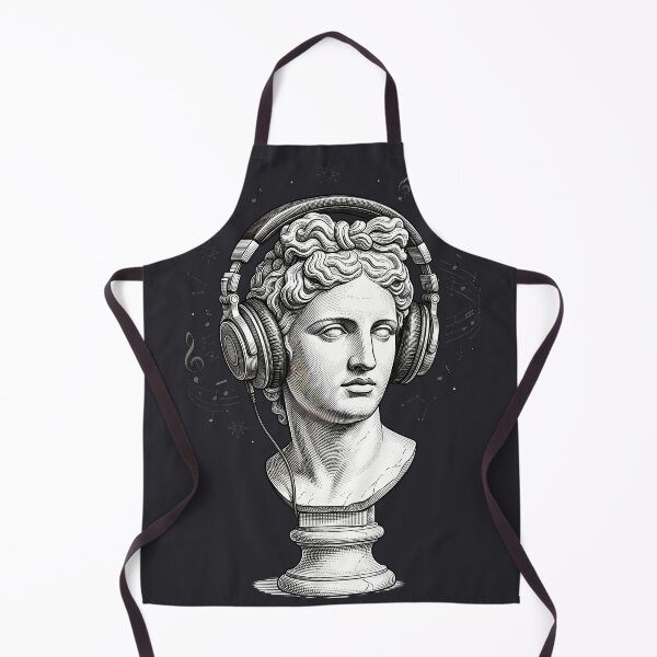 Item preview, Classical Greek Bust Studio Headphones Dark Academia LoFi designed and sold by DripCultureLab.