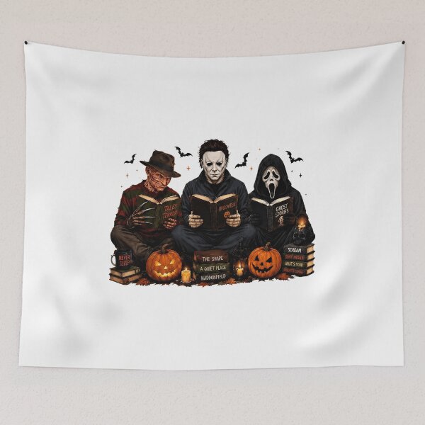 Item preview, Classic Horror Icons Reading Halloween Tales Together designed and sold by JudyJenni82877.
