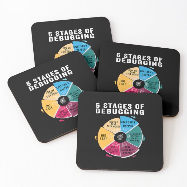 Item preview, 6 Stages Of Debugging Sarcastic Programming Computer Science designed and sold by TawanaDunne.