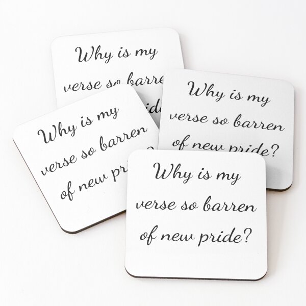 Item preview, “Why is my verse so barren of new pride?” - handwriting black designed and sold by ariksworld.
