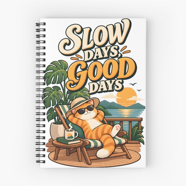 Item preview, Cat - Slow Days Good Days designed and sold by Ahsacom.