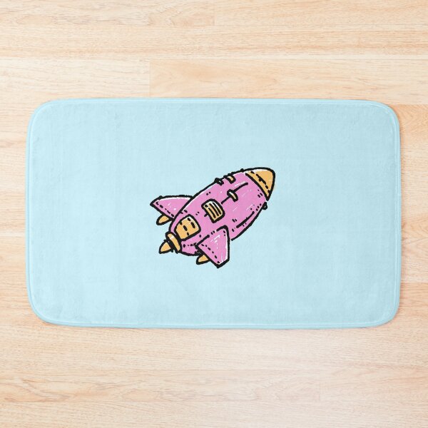 Item preview, Cute Pink Retro Space Rocket designed and sold by jianina-alondra.