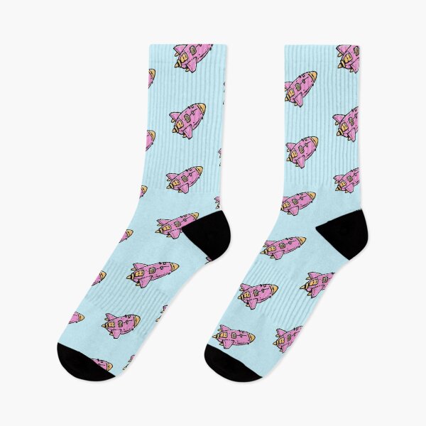 Item preview, Cute Pink Retro Space Rocket designed and sold by jianina-alondra.