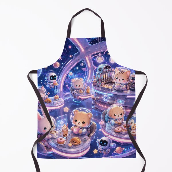 Item preview, Kawaii Cosmic Space Café – Cute Astronauts in a Magical Galaxy Café designed and sold by Nexyra_Labs Art Studios.
