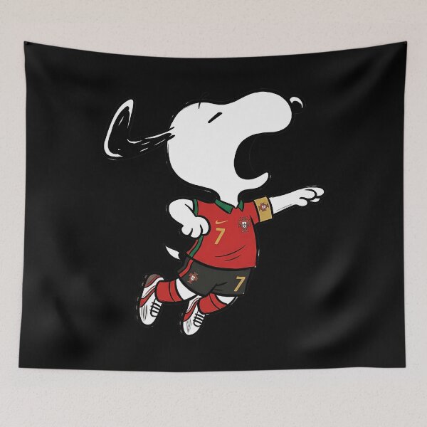 Item preview, Snoopy Portugal Football Player CR7 designed and sold by Nahkolahmom.