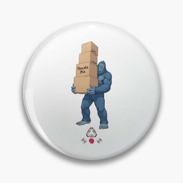 Item preview, Bigfoot Priority Packing - Funny Sasquatch Carrying Tower of Moving Boxes T-Shirt designed and sold by Whimsy Trail Co.