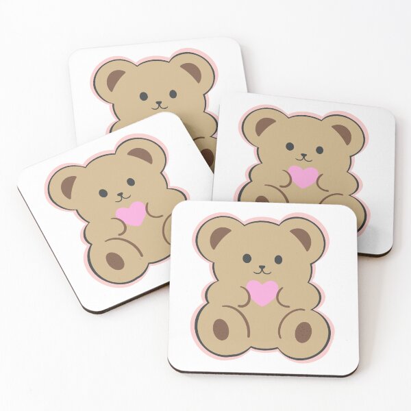 Artikelvorschau, Niedlicher Teddybär mit rosa Herz - T-Shirt entworfen und verkauft von ArtbyAfroditi.