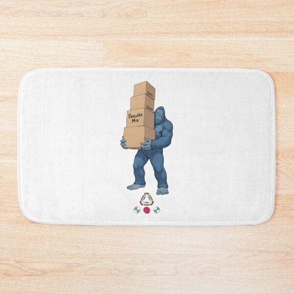 Item preview, Bigfoot Priority Packing - Funny Sasquatch Carrying Tower of Moving Boxes T-Shirt designed and sold by Whimsy Trail Co.