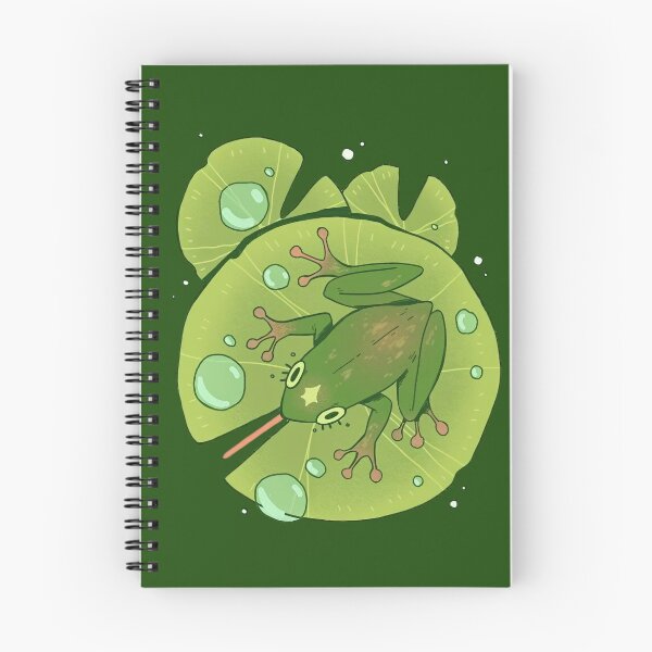 Item preview, Frog on Lily Pad with Water Droplets designed and sold by PamChamola.