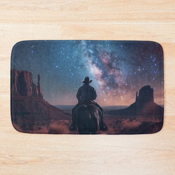 Item preview, Cosmic Cowboy Under Starry Skies designed and sold by QuantumDrift.
