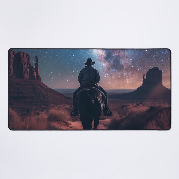 Item preview, Cosmic Cowboy Under Starry Skies designed and sold by QuantumDrift.