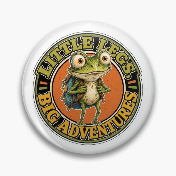 Item preview, Frog with backpack Little Legs Big Adventures  designed and sold by Wilcox PhotoArt.