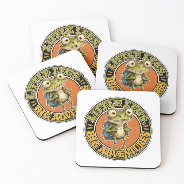 Item preview, Frog with backpack Little Legs Big Adventures  designed and sold by Wilcox PhotoArt.
