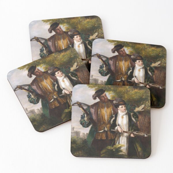 Item preview, King Henry and Anne Boleyn Deer Shooting in Windsor Forest designed and sold by The Breathing Paint.